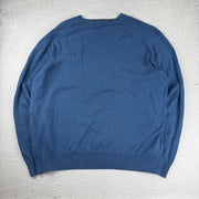 Polo Ralph Lauren V-Neck Sweatshirt — Blau — XXL