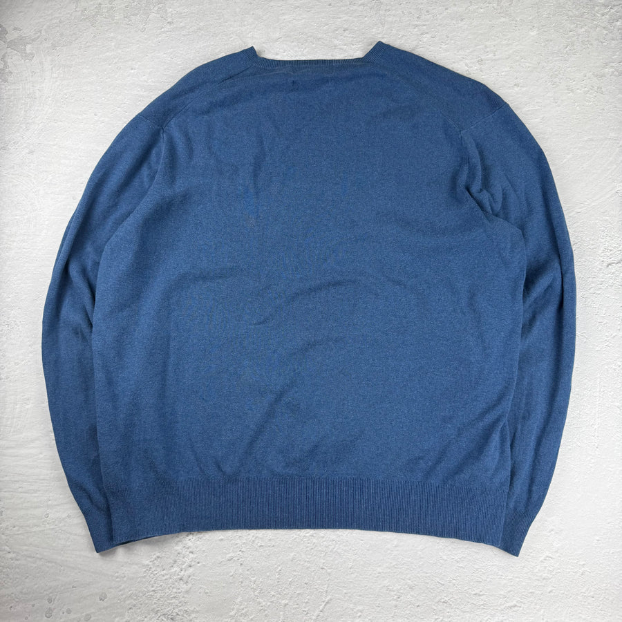 Polo Ralph Lauren V-Neck Sweatshirt — Blau — XXL