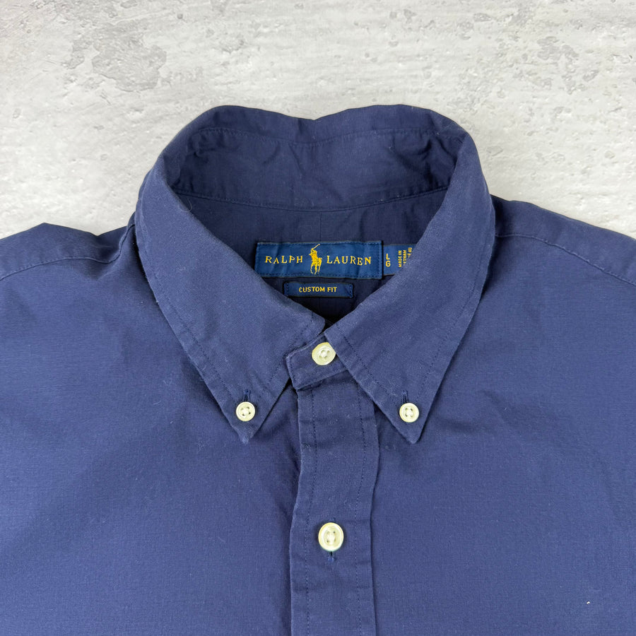 Polo Ralph Lauren Kurzarmhemd — Blau — M