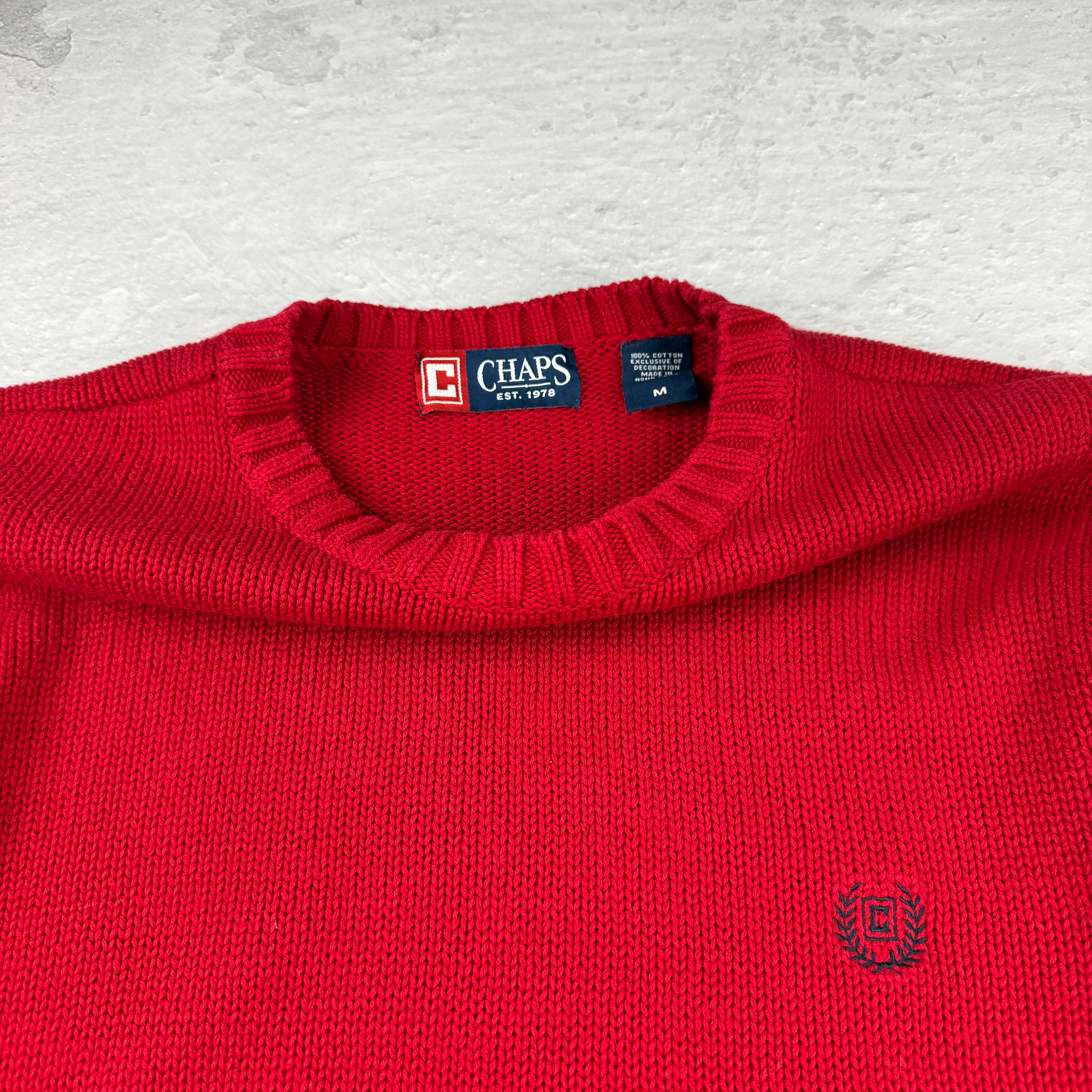 Chaps Ralph Lauren Strickpullover — Rot — M