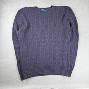 Polo Ralph Lauren Strickpullover Seide — Blau/Lila — L