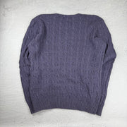 Polo Ralph Lauren Strickpullover Seide — Blau/Lila — L
