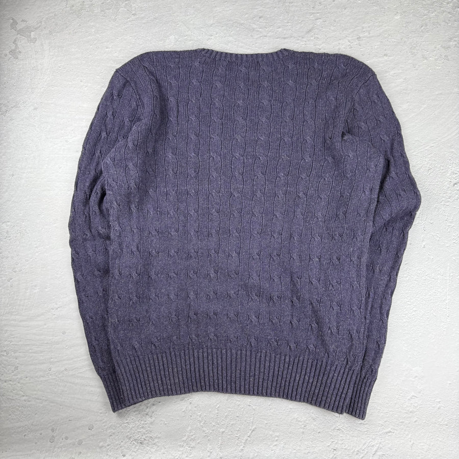 Polo Ralph Lauren Strickpullover Seide — Blau/Lila — L
