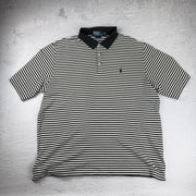Polo Ralph Lauren Poloshirt Gestreift — Schwarz/Weiß — XL