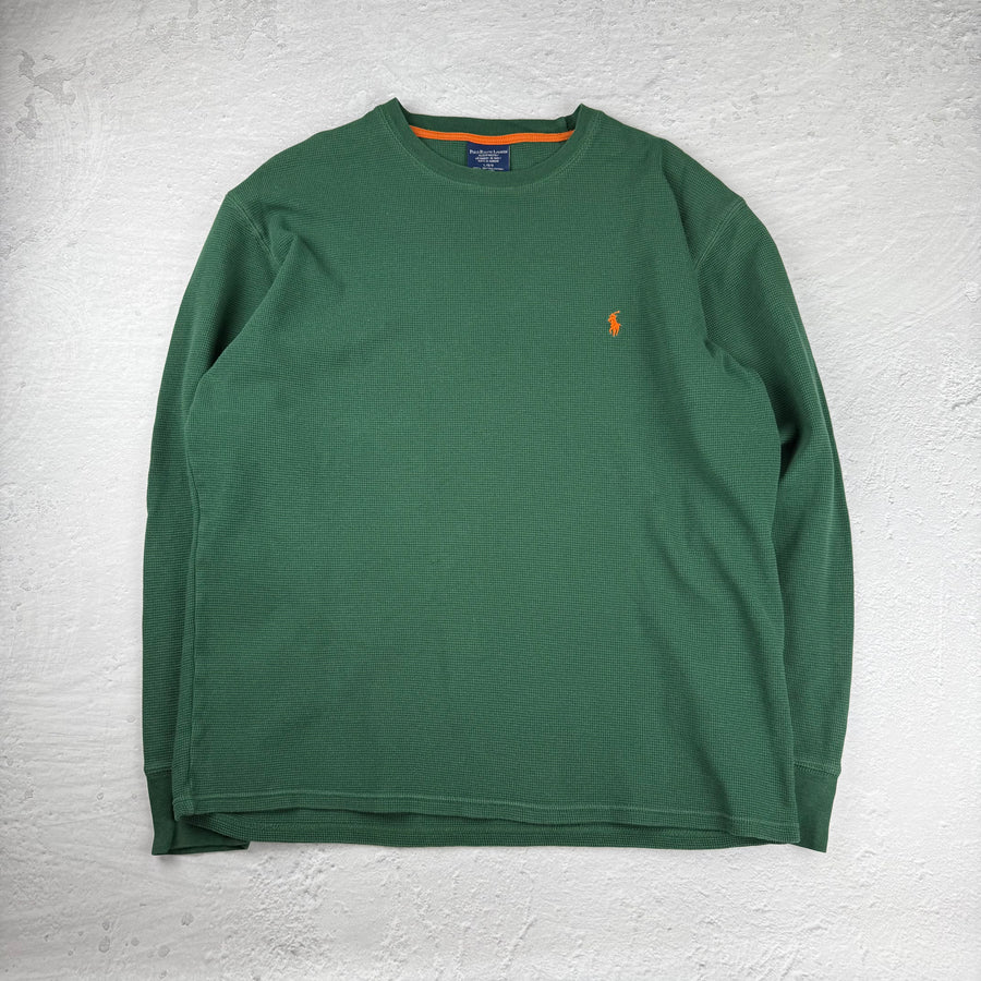 Polo Ralph Lauren Waffle Sweatshirt — Grün — L