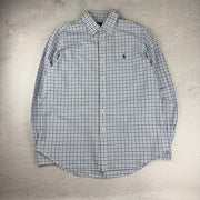 Polo Ralph Lauren Hemd Kariert — Weiß/Blau — L