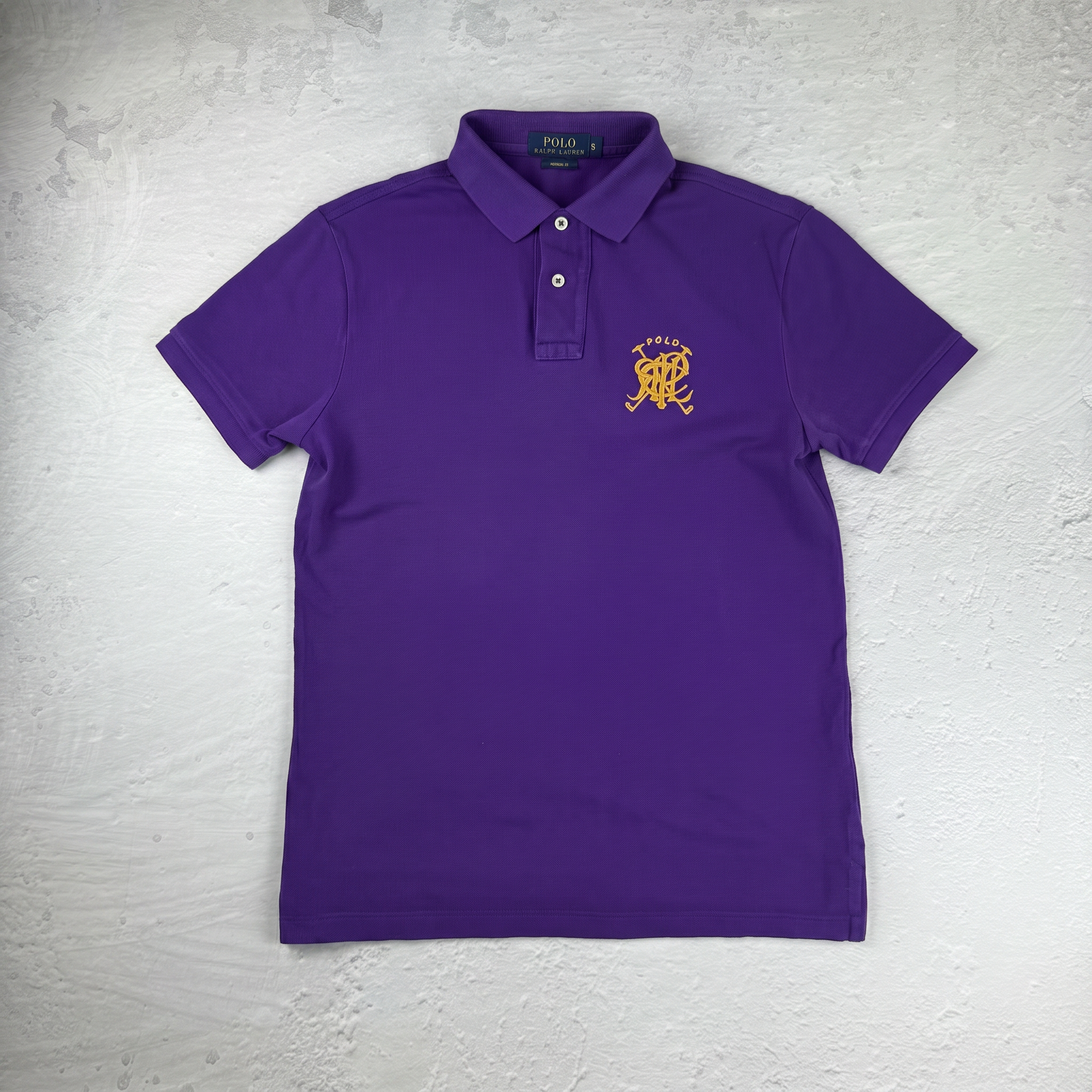 Vintage Polo Ralph Lauren Poloshirt in Lila, Größe S – Herren, Bild 2