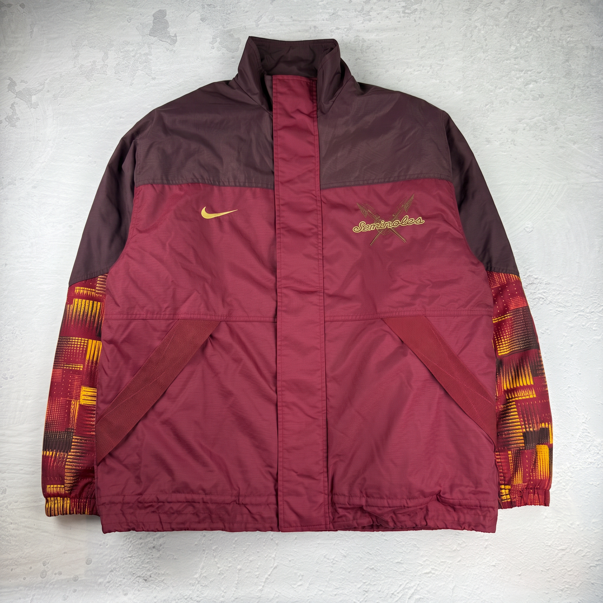 Vintage Nike College Team Jacke in Rot, Größe L – Herren, Bild 2