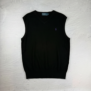 Vintage Polo Ralph Lauren Weste in Schwarz, Größe L – Damen, Bild 2