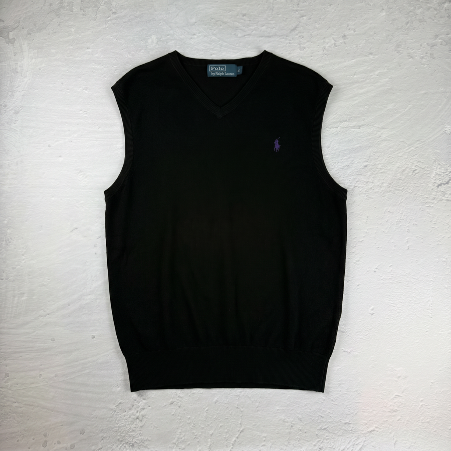 Vintage Polo Ralph Lauren Weste in Schwarz, Größe L – Damen, Bild 2