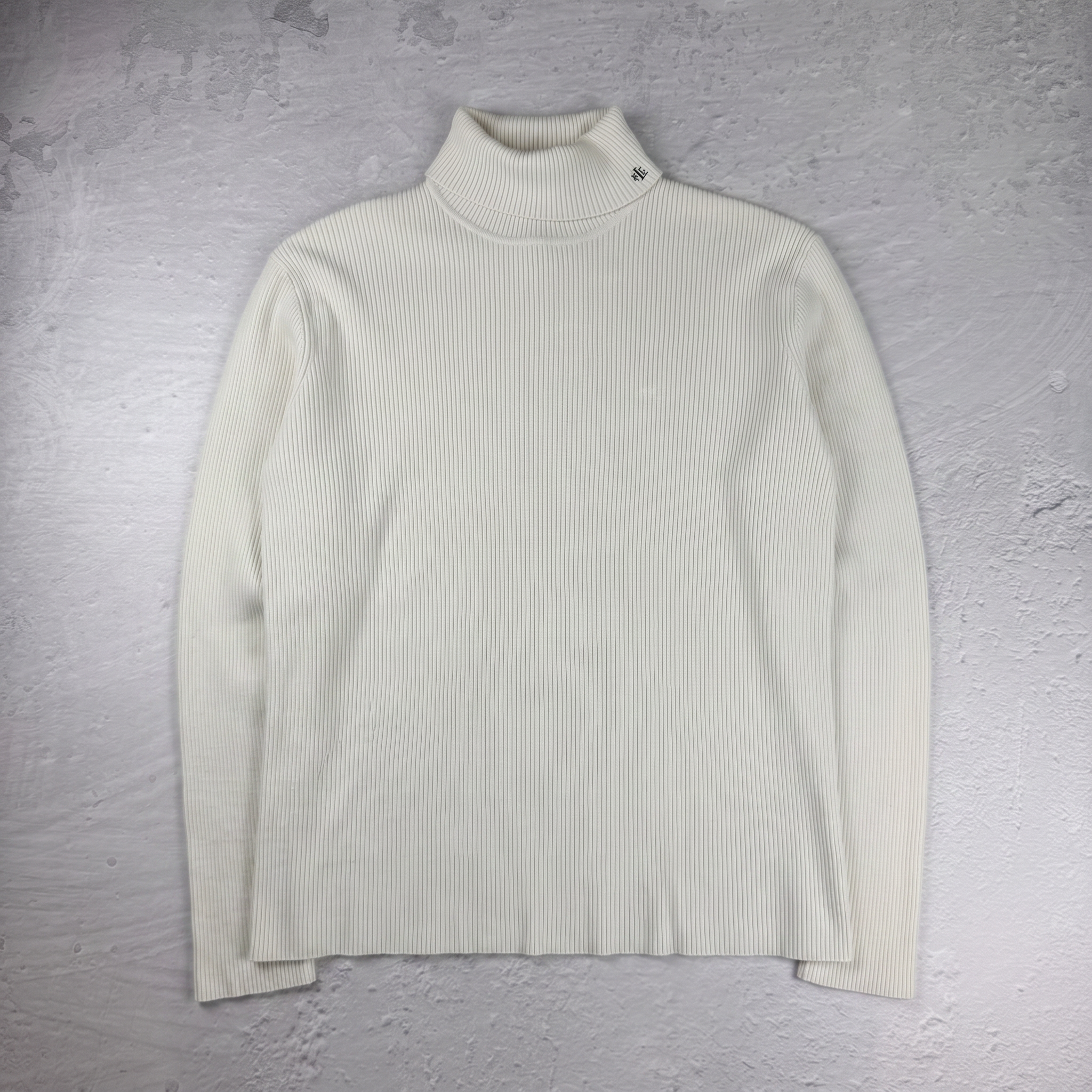 Vintage Lauren Ralph Lauren Rollkragen-Strickpullover in Weiß, Größe XL – Damen, Bild 2