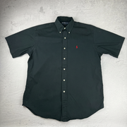 Vintage Polo Ralph Lauren Hemd Kurzarm in Schwarz, Größe M – Herren, Bild 2