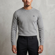 Vintage Chaps Ralph Lauren Strickpullover in Grau, Größe S – Herren