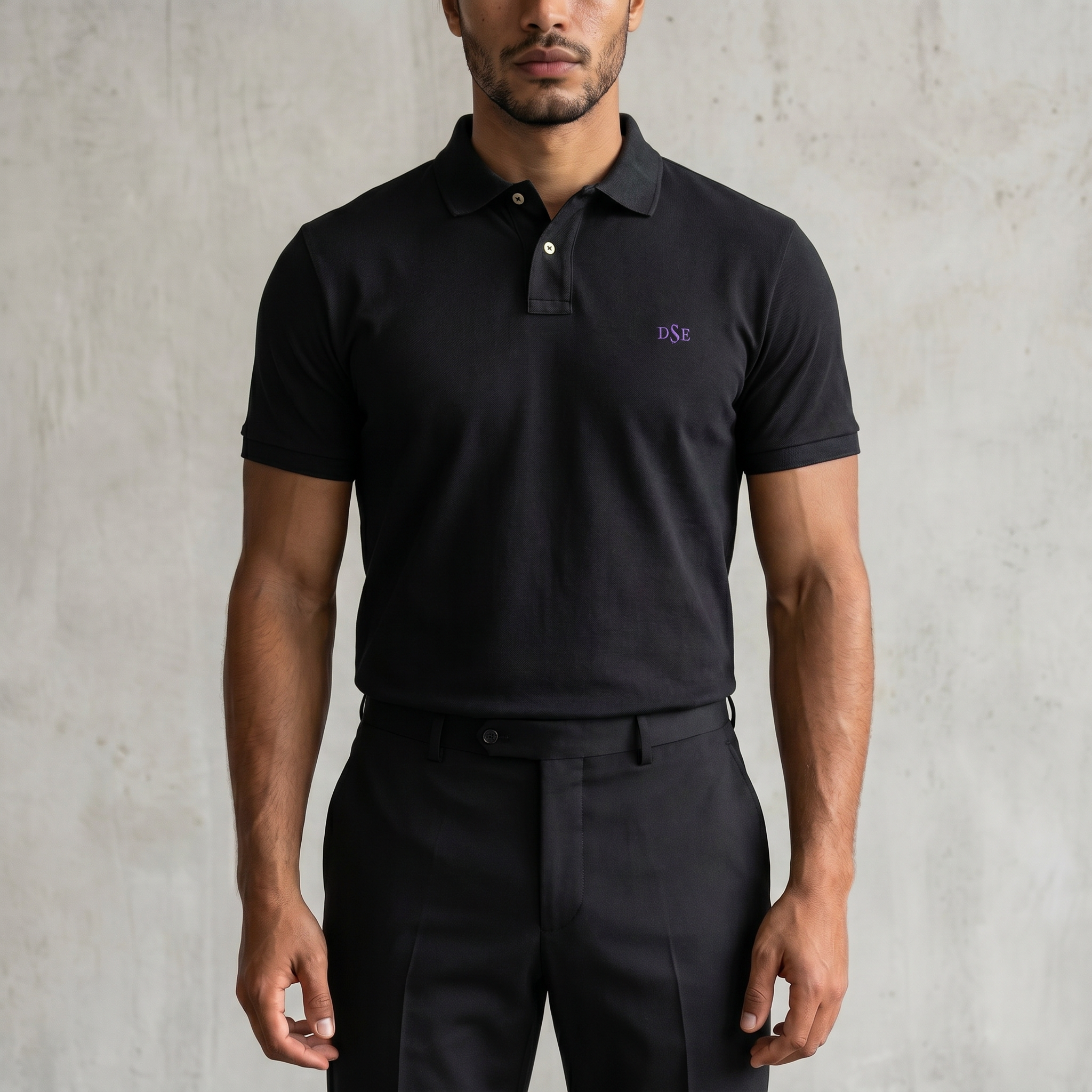 Vintage Ralph Lauren Poloshirt in Schwarz, Größe XL – Herren